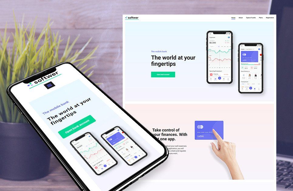 Mobile app development company website template motocms mobile app