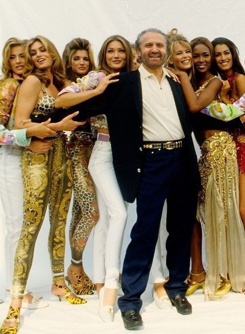 Iconic Cindy Crawford Moments Vintage Versace Fashion Original