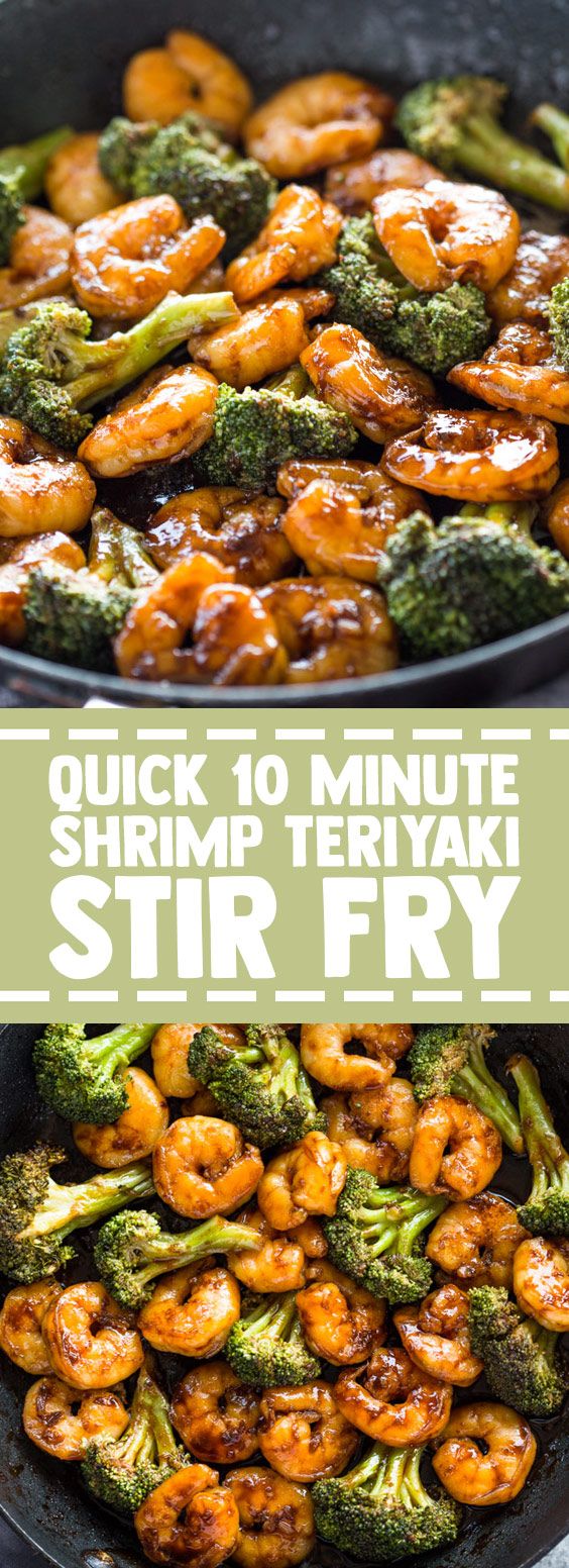 ★★★★★ 67 reviews: Quick 10 Minute Shrimp Teriyaki Stir Fry | This Shrimp cooked in teriyaki sauce is tender and has the perfect mixture of salty and sweet. This quick shrimp makes the perfect Asian dinner in minutes. Frozen shrimp can come in handy when you're on. #shrimp #easyrecipes #easydinner #stirfry | foodlovers.fun #stirfryshrimp