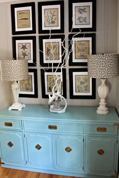 goodwill furniture makeover robin s egg blue console ballard