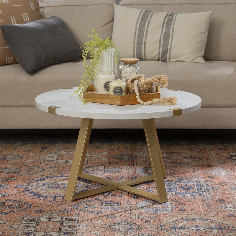 Laurel Foundry Modern Farmhouse Enrique Cross Legs Coffee Table Reviews Wayfair Round Laurel Foundry Modern Farmhouse Enrique, Laurel Foundry Modern Farmhouse Round Coffee Table