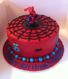 Spiderman Cake Spiderman Birthday Cake Birthday Cake Kids Superhero Birthday Cake