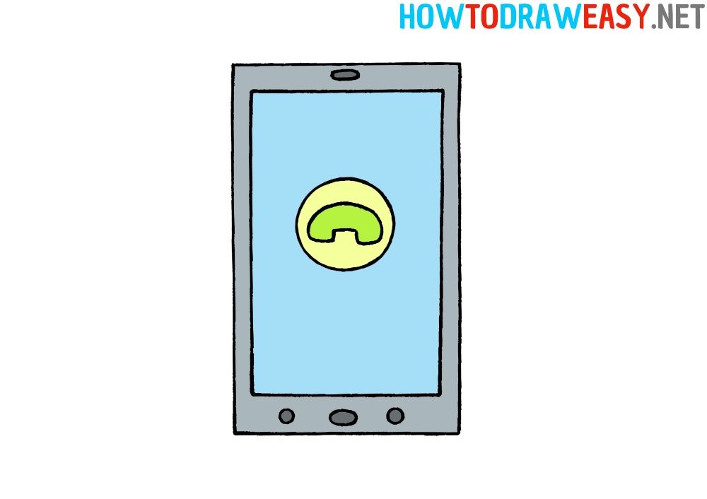 Phone Drawing Tutorial Easy How To Draw A Phone Easy Drawing Phone Drawing Tutorial Easy How To Draw A Phone Easy Drawing