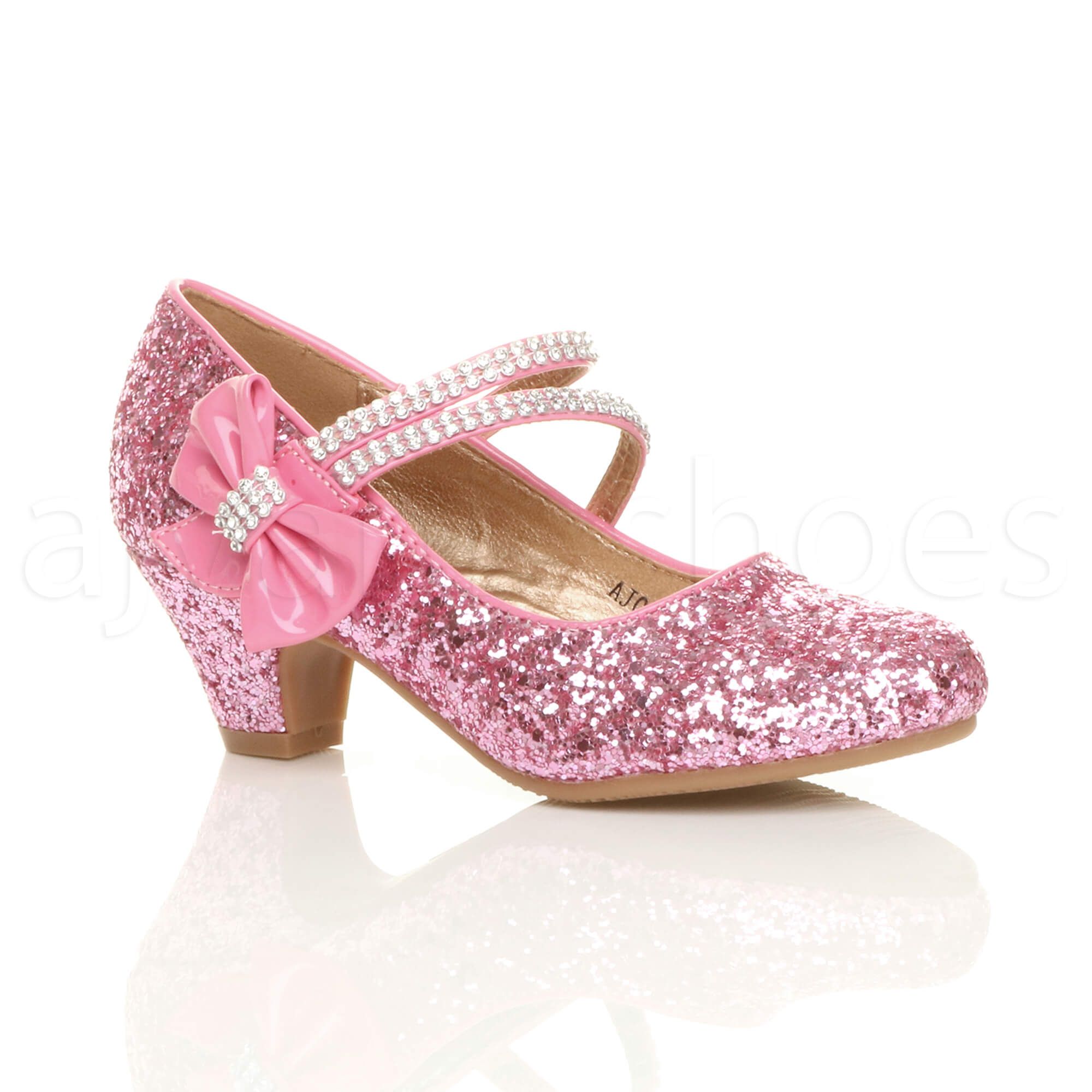 baby girls diamante shoes wedding party cushioned comfort insole soft upper