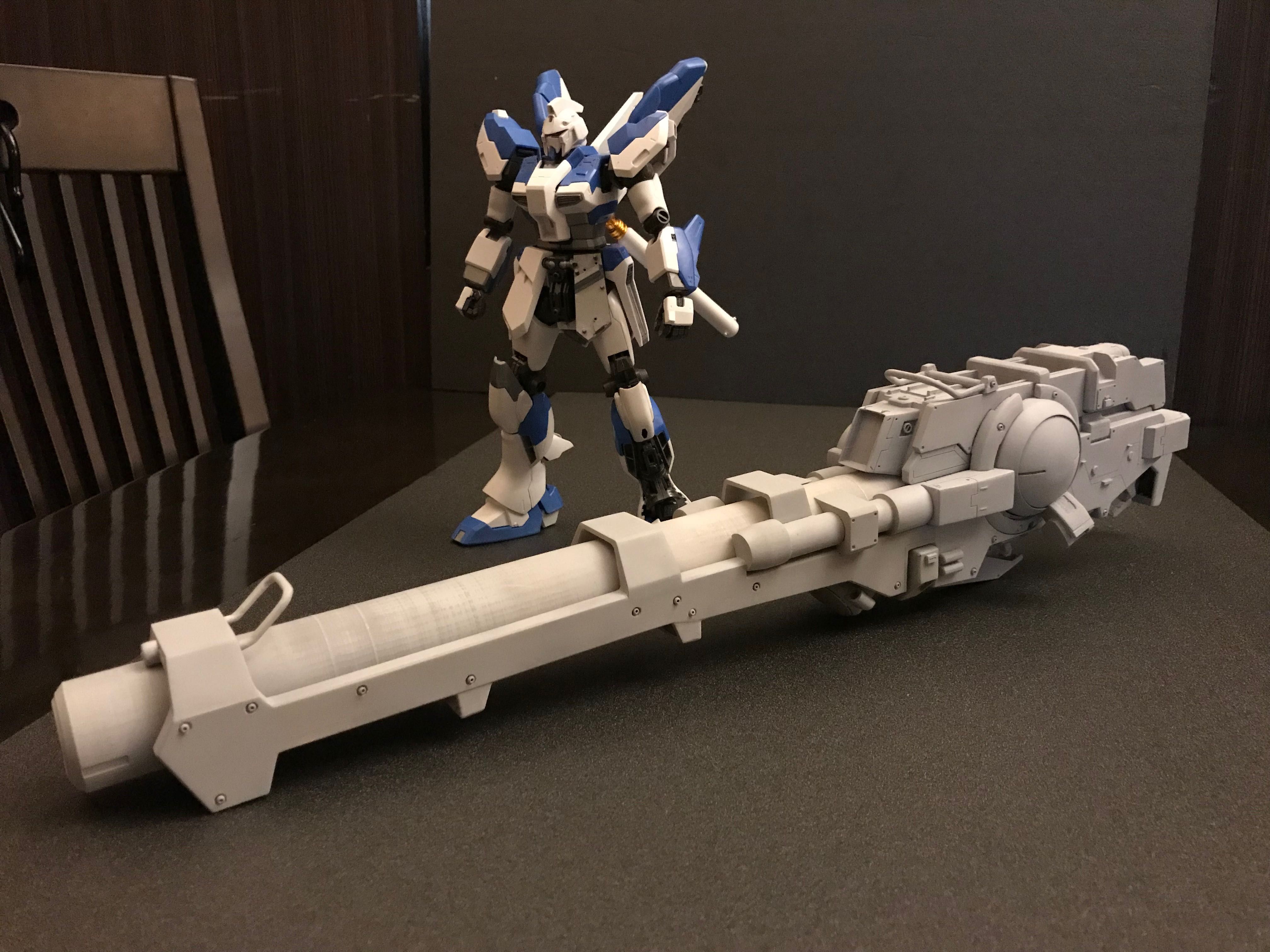 Full Scratch Build / 1/100 Hyper Mega Bazooka Launcher / From the comic "Mobile Suit Gundam Char's Counterattack / Beltorchika's Childlen" Bazooka, Mobile Suit, Hyper, Gundam, Weapons, Fighter Jets, Sci, Aircraft, Comic