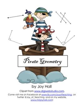 Pirate Geometry Bingo Geometry Math Geometry Pirate Theme
