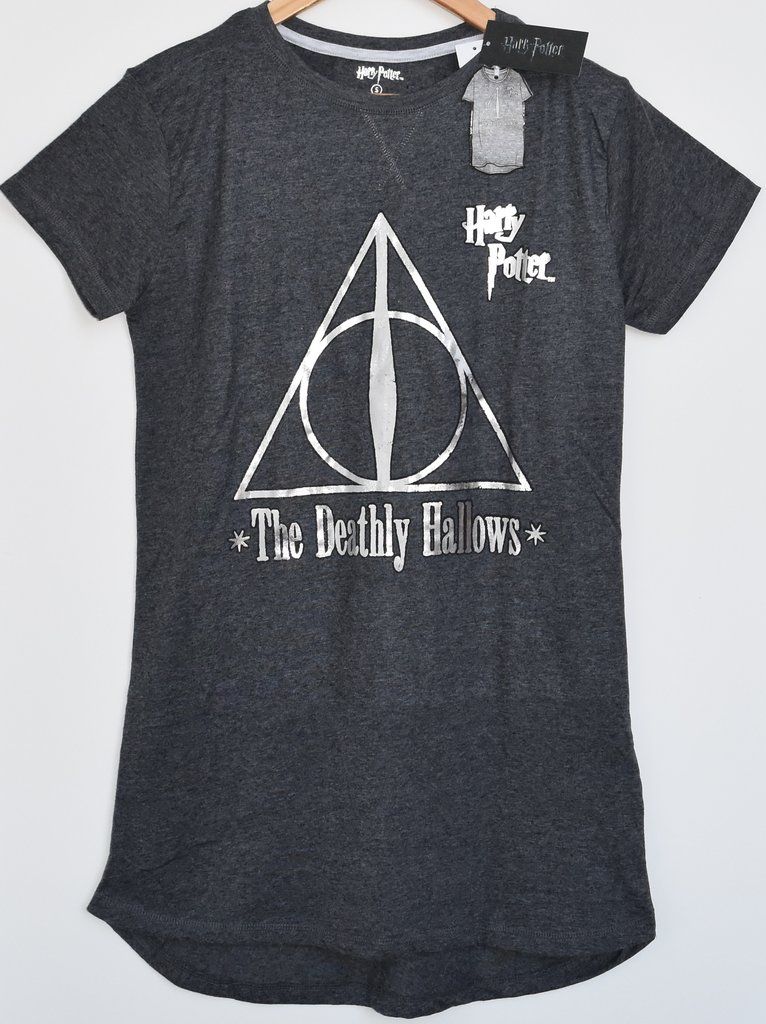 PRIMARK DEATHLY HALLOWS NIGHTIE HOGWARTS HARRY POTTER PJ Sizes 4-20 NEW