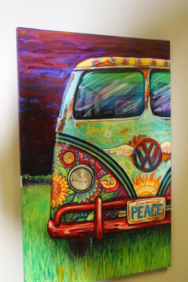peacemobile vw hippie bus created by kerian babbitt massey