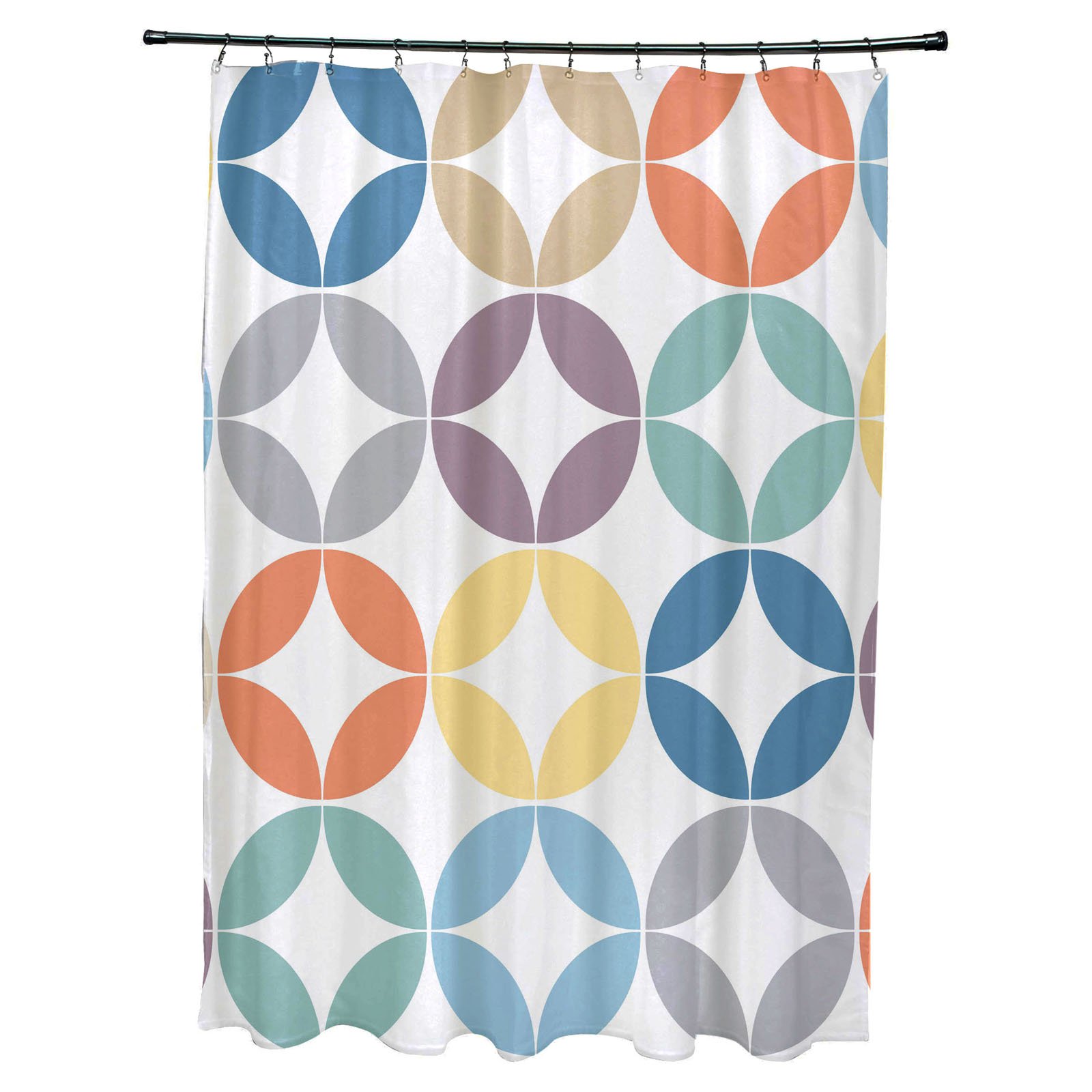 Retro Flower Shower Curtain Retro Shower Curtain Funky Shower