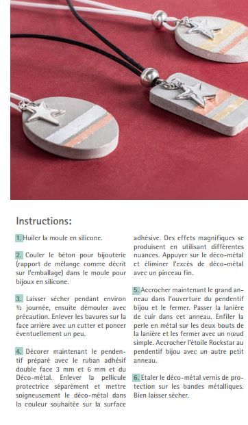 Moule à bijou pour béton Rayher - Ronde - 3,9 cm - Moule bijoux pour béton créatif - Creavea
