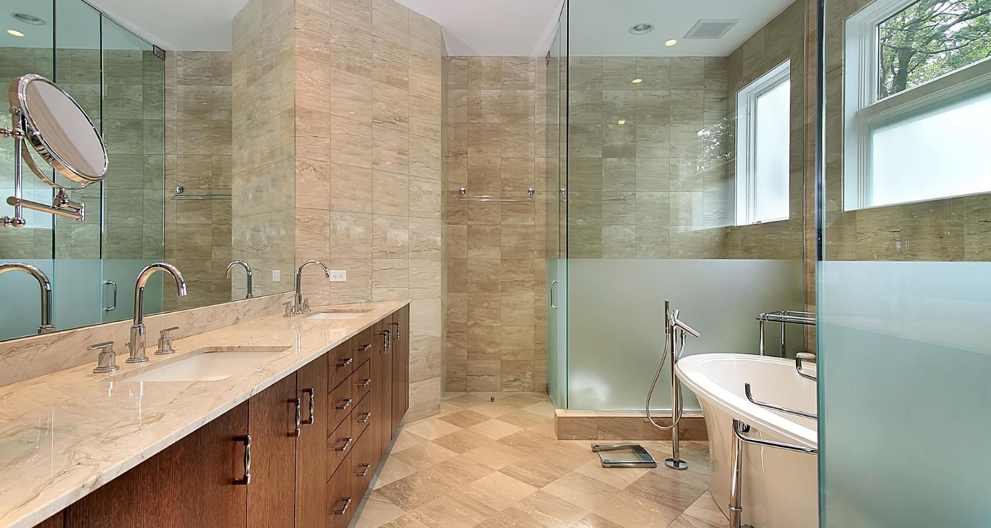 Preise Badezimmer Renovieren Eckdusche mit Milchglas Streifen | Eckduschen, Modernes kleines