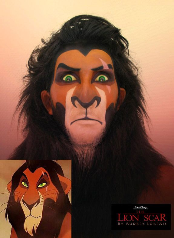 Disney Villains Makeup, Disney Villain Costumes, Disney Makeup, Disney Halloween Makeup, Halloween Costumes, Halloween Face Makeup, Scar Makeup, Lion Makeup, Makeup Eyes
