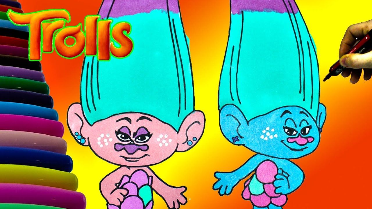 Download Trolls Movie Coloring Book for Kids - Poppy Coloring Page Kids Videos