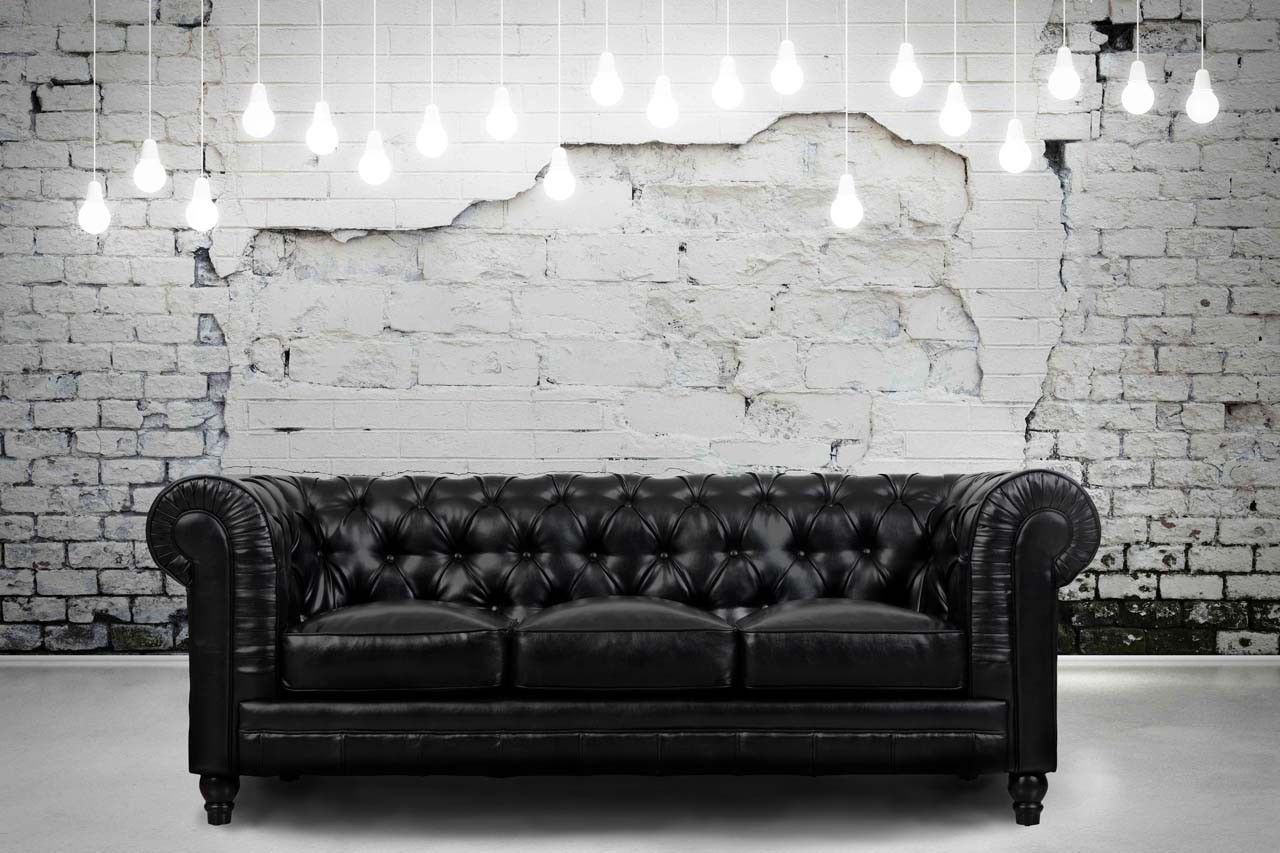 Hancock Tufted Top Grain Italian Leather Chesterfield Sofa Leather Chesterfield Sofa Best Leather Sofa Living Room Furniture