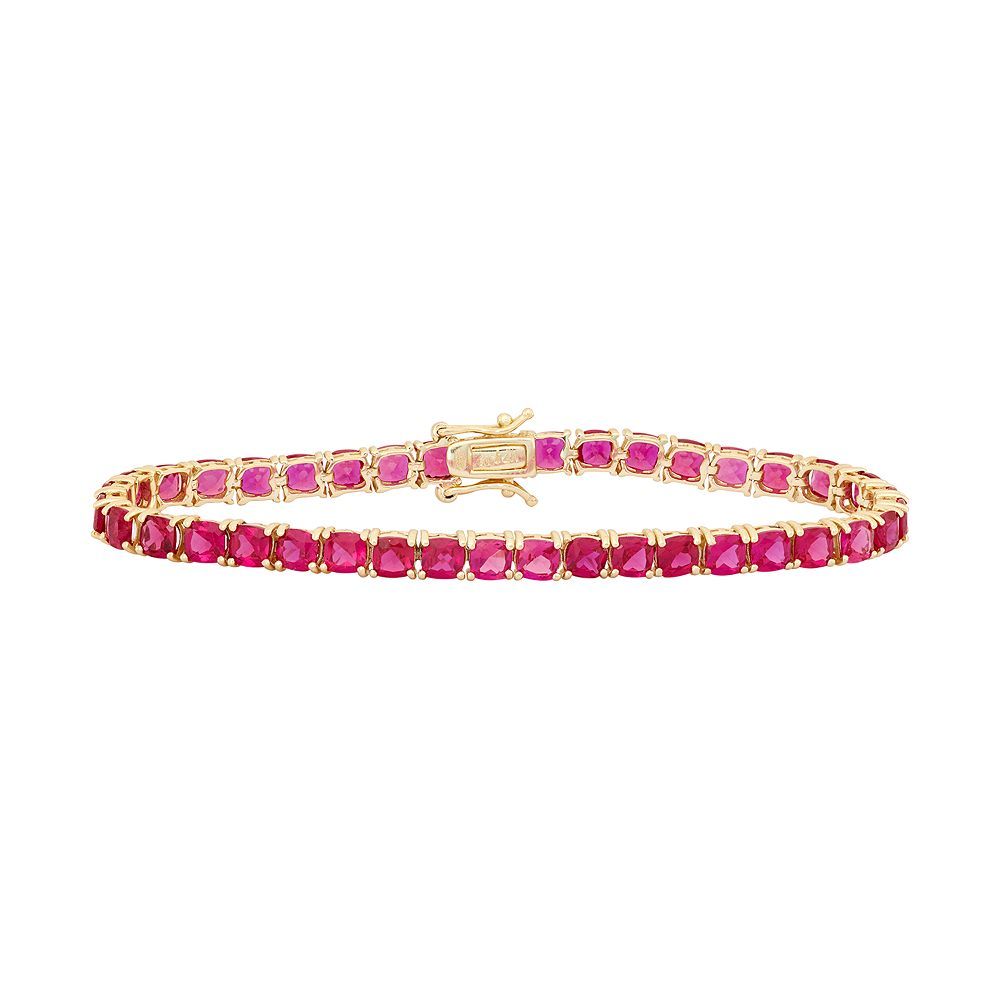 8 Inch 4 1 4 Carat Ruby And Diamond Tennis Bracelet In 14k White Gold Tennis Bracelet Diamond Ruby Bracelet Tennis Bracelet