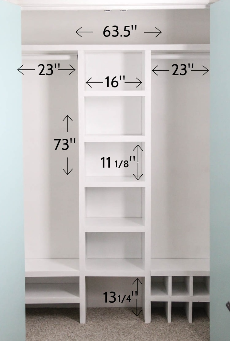 DIY Closet Organizer on a Budget - Itty Bitty Farmhouse