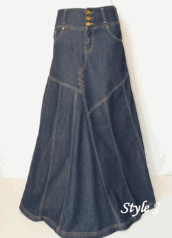 cute skirt from jeans this would be fun to scale down to doll size