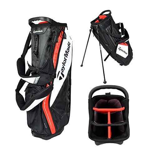 Taylormade Purelite Stand Bag Black White Red Golf Club Bags Taylormade Purelite Stand Bag Black White Red