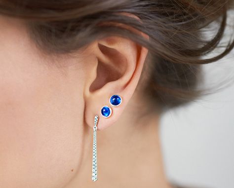 December Birthstone Paired With Shooting Star Dangle Earrings December Birthstone Paired With Shooting Star Dangle Earrings