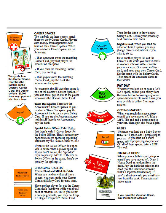 Life Board Game Rules - The Game of Life, PDF, Insurance