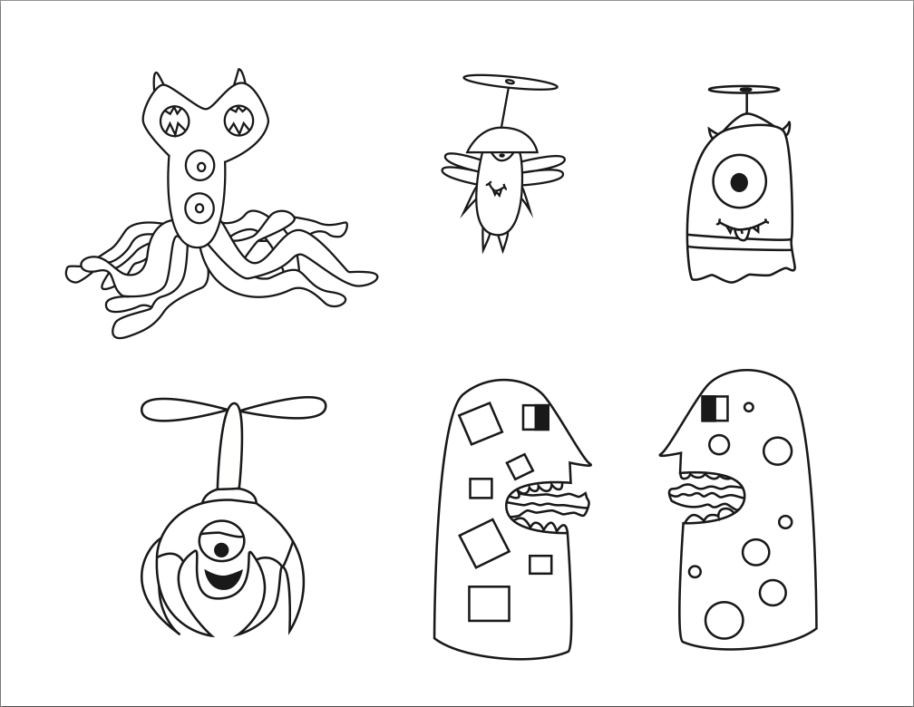 Download Erik's Coloring World | Monster coloring pages, Coloring pages, Color