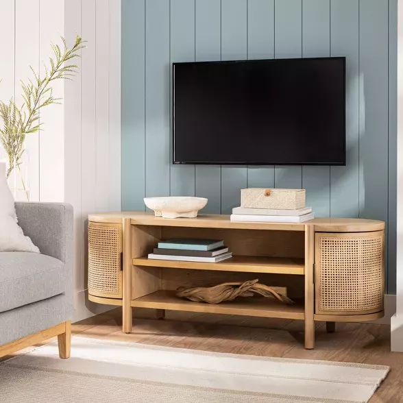 Portola Hills Caned Door Tv Stand For Tvs Up To 60 Natural Threshold Designed With Studio Mcgee Artofit Portola Hills Caned Door Tv Stand For, Threshold Sliding Door Tv Stand
