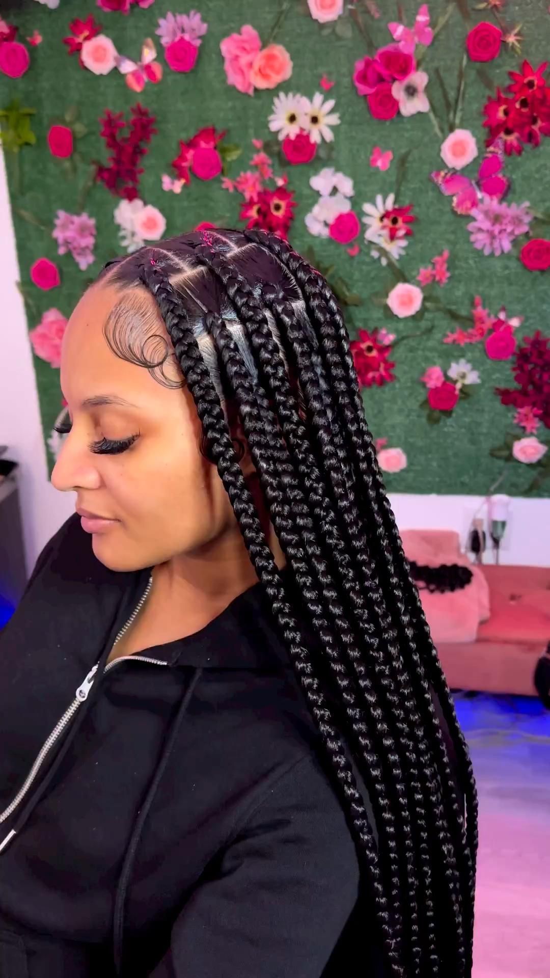 Large knotless braids – Artofit