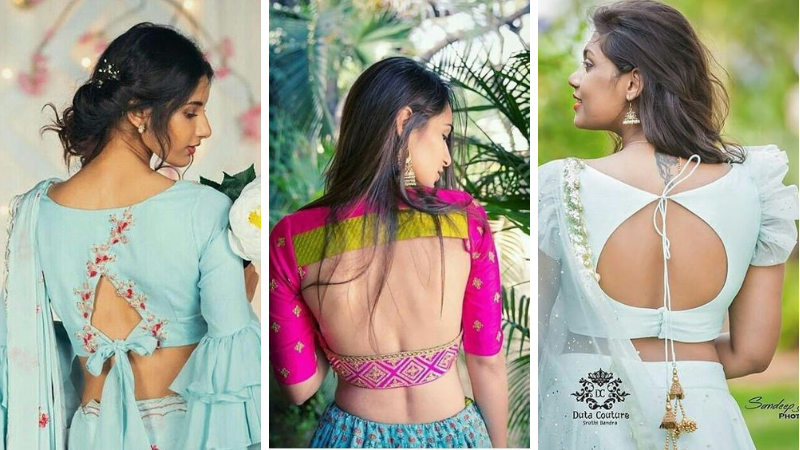 Top 30 Latest And Trendy Blouse Designs For Back Neck #blousedesignslatest Indian girls grow up admiring sarees right from the moment they see their mothers draping an exuberant nine-yard piece of grace. Sarees have been a part of the Indian culture since time immemorial. Saree is #blousedesignslatest