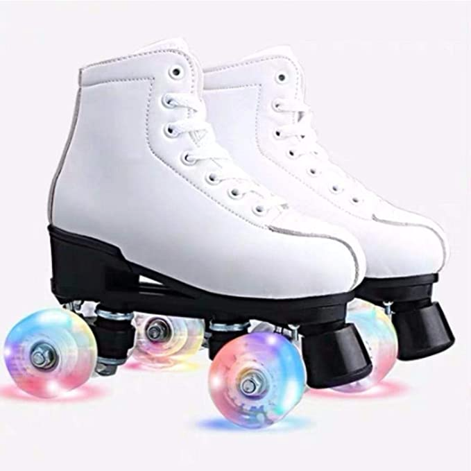 Pink,270/us 8 PHSDA Womens Roller Skates PU Leather High-top Roller Skates Four-Wheel Roller Skates Shiny Roller Skates for Unisex Kids and Adults Pink,270/us 8 PHSDA Womens Roller Skates PU Leather High-top Roller Skates Four-Wheel Roller Skates Shiny Roller Skates for Unisex Kids and Adults