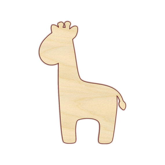giraffe wood cut out
