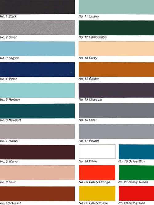 paint color chart paint