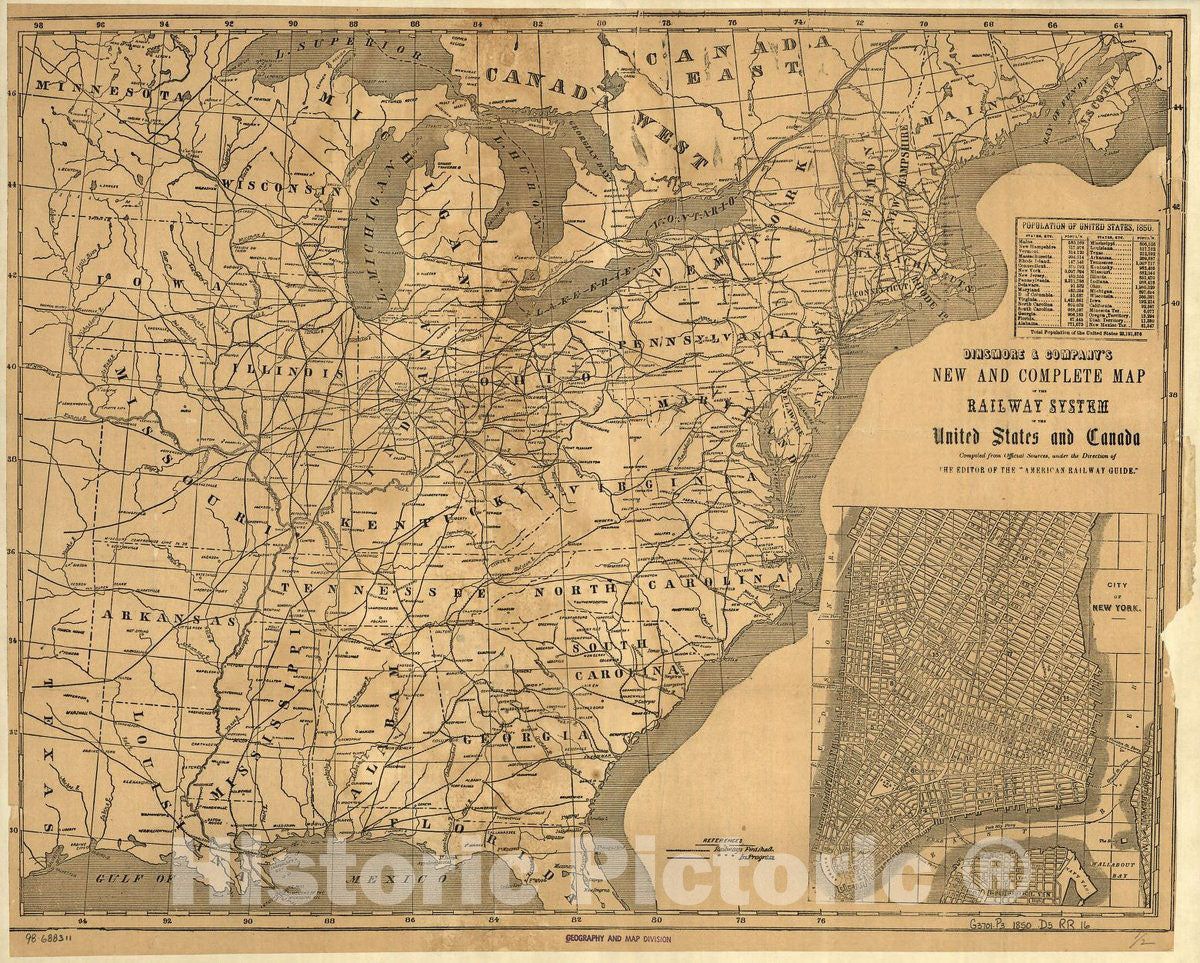 Historic 1850 Map Dinsmore amp - 98d80df5f83ad21b19de63b92f0ba40b