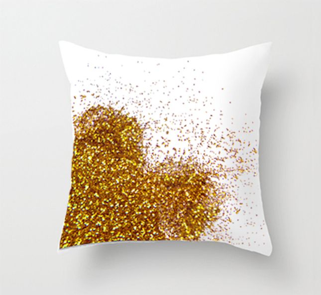 Cojines Almohada Decorativa Con Purpurina De Labios Dorados Cojines Almohada Decorativa Con Purpurina De Labios Dorados