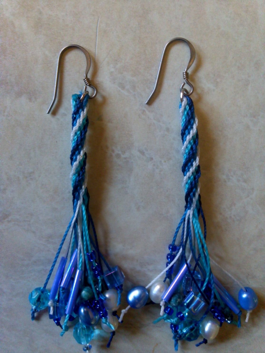 Gemstone Kumihimo Earrings Free Instructions By Prumihimo Crystal Jewelry Diy Gemstone Chips Jewelry Gemstone Chips