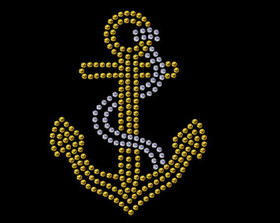 Download Anchor Rhinestone, anchor svg, rhinestone template, anchor ...