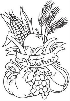 Download Autumn Season | Fall coloring pages, Embroidery patterns ...