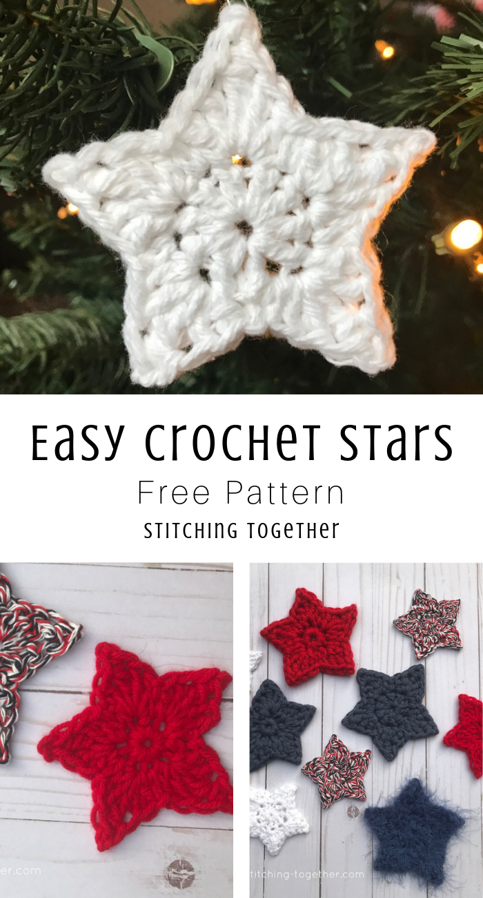 Simple Crochet Star Pattern | Stitching Together