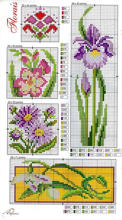 pics Flower Cross Stitch Patterns With Thread Numbers gallery ru foto 3 253 yra3raza