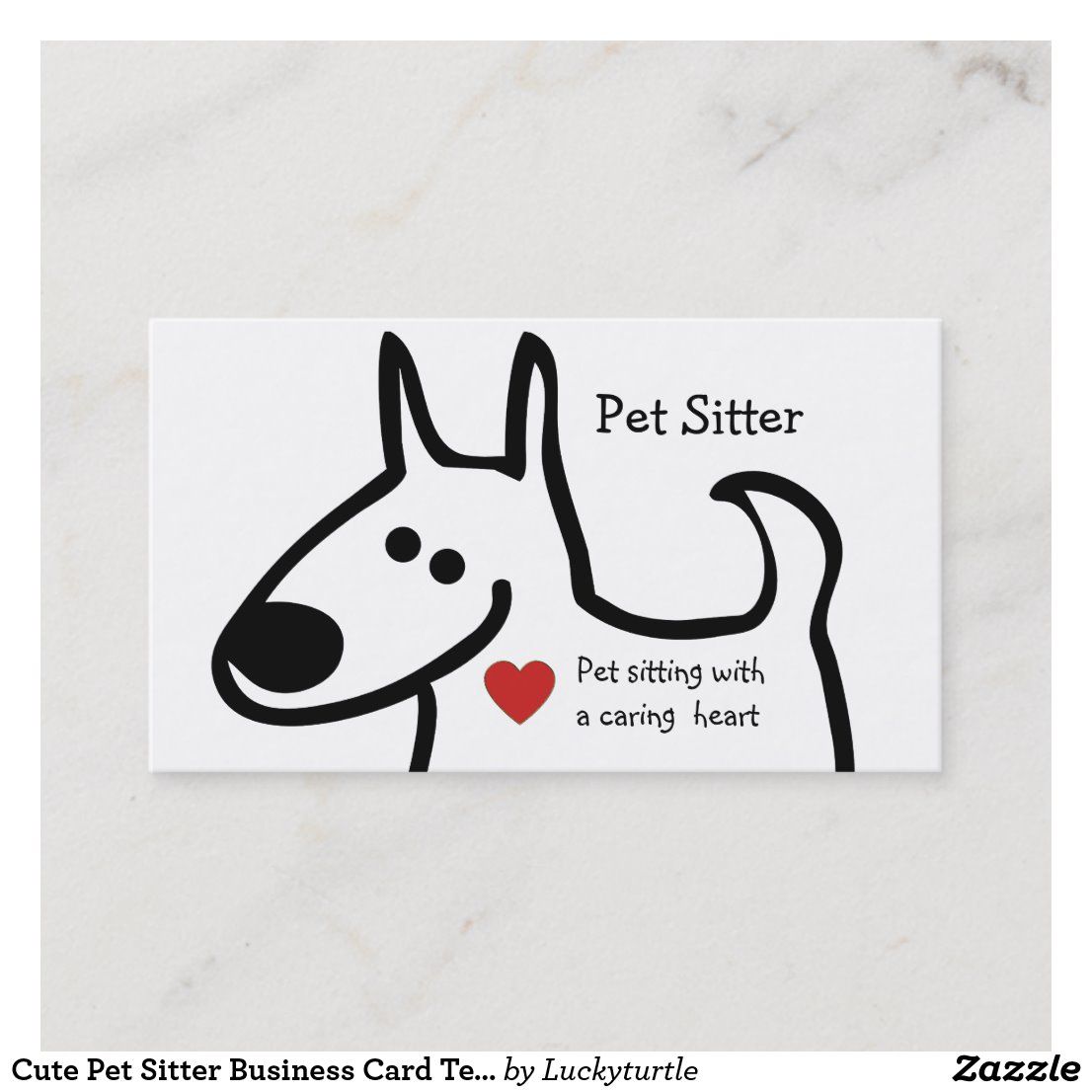 Cute Pet Sitter Business Card Template Zazzle Cute Pet Sitter Business Card Template Zazzle