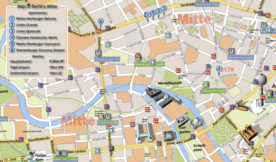 Berlin Tourist Map Auf mappery.com http://www.pinterest.com