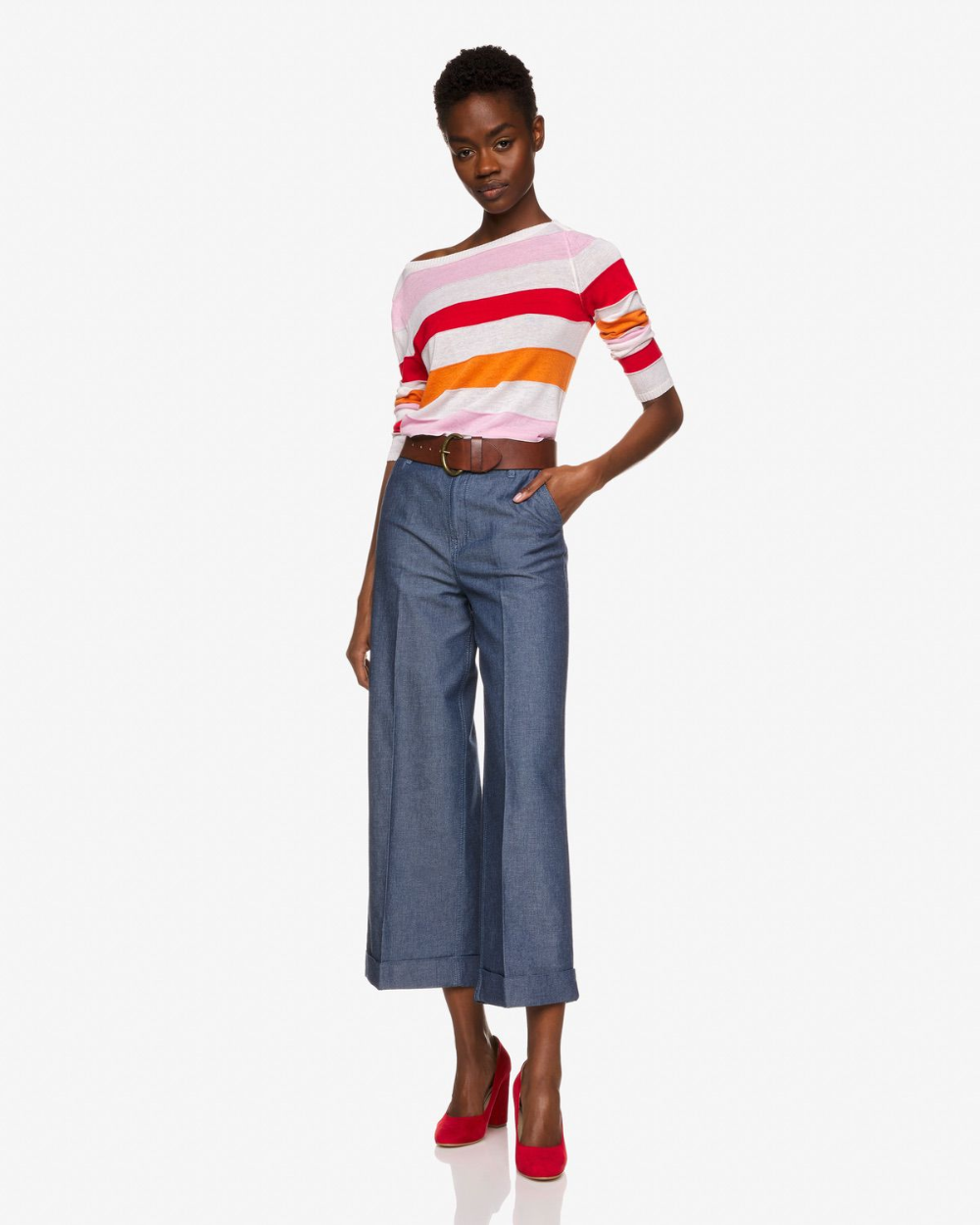 Keten Karisimli Palazzo Pantolon Mavi Benetton Palazzo Pantolon Moda Stilleri Pantolon