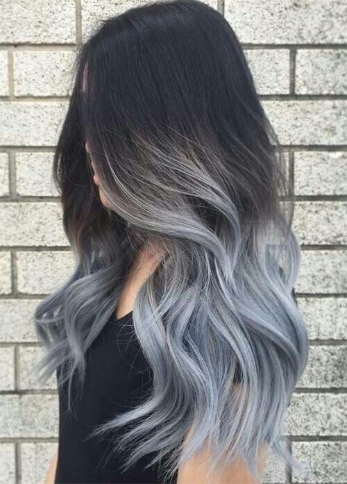 hair, grey, and style image