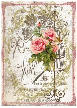 Decoupage-Bastelpapier-Softpapier-Vintage-Shabby-french-12470