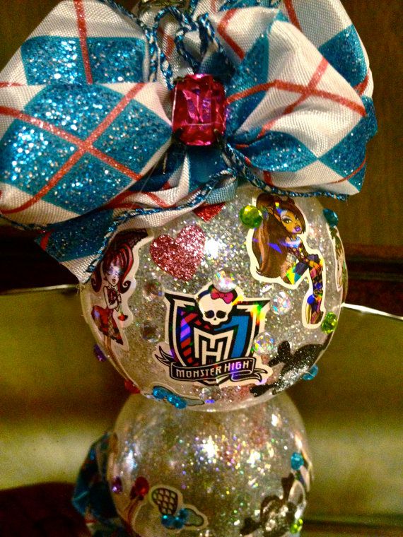 MONSTER HIGh Embellished Christmas Ornament With Red Bones Inside MONSTER HIGh Embellished Christmas Ornament with Red Bones Inside. $10.99, via Etsy. - MONSTER HIGh Embellished Christmas Ornament With Red Bones Inside