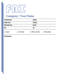 free fax cover sheet templates blue pdf fax cover sheet