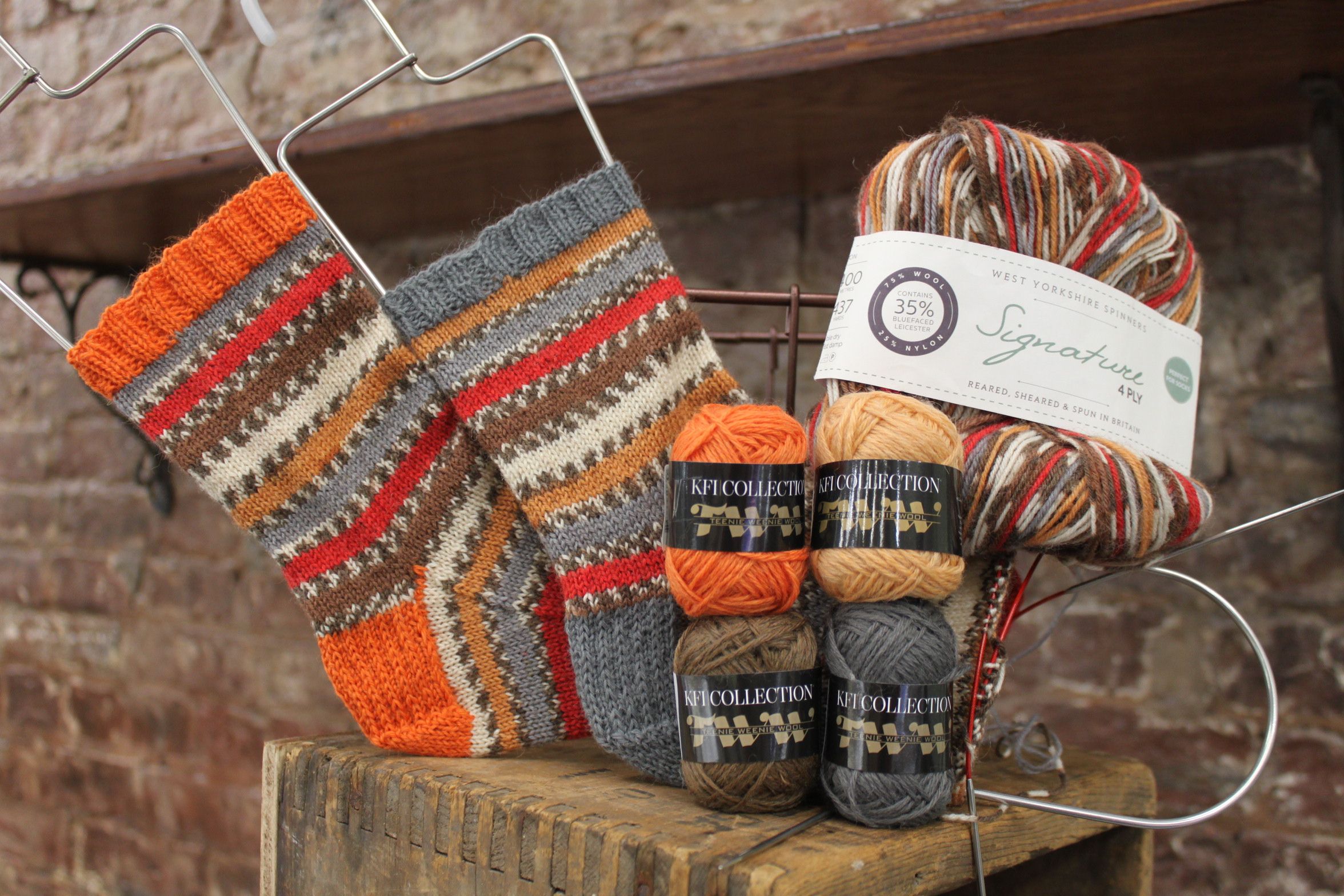 West Yorkshire Spinners Signature 4 Ply Sock Reusable tote bags, Burlap bag, Tote bag