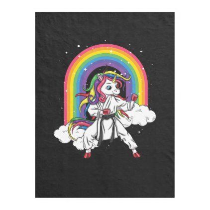 Download Rainbow Unicorn Karate Taekwondo MMA Judo Kids Gir Fleece ...