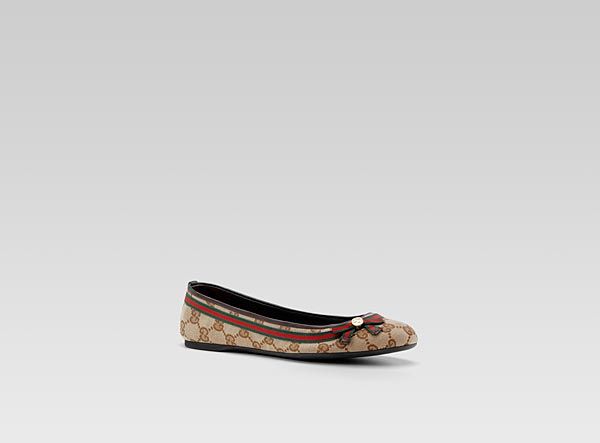 gucci flats bow