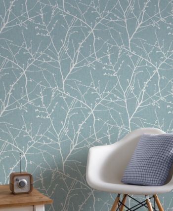 Graham & Brown Innocence Duck Egg Wallpaper & Reviews - Wallpaper - Home Decor - Macy's - My Blog