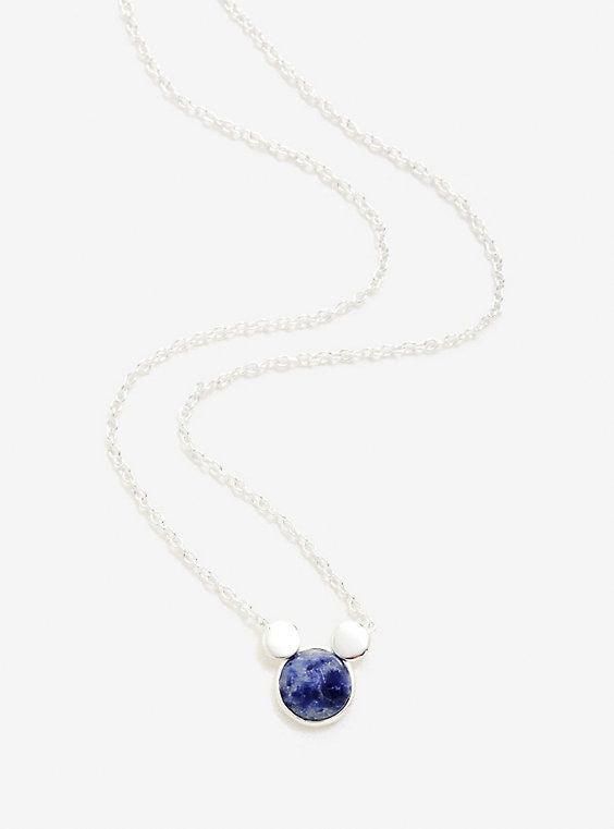 Elegant 925 Sterling Silver Mickey Mouse White Topaz Women New Fashion Pendant